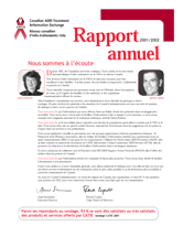 Rapport annuel 2001-2002 de CATIE