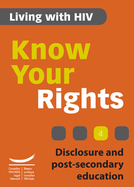 Know Your Rights 4: Disclosure and post-secondary education