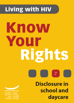 Know Your Rights 7: Disclosure in school and daycare