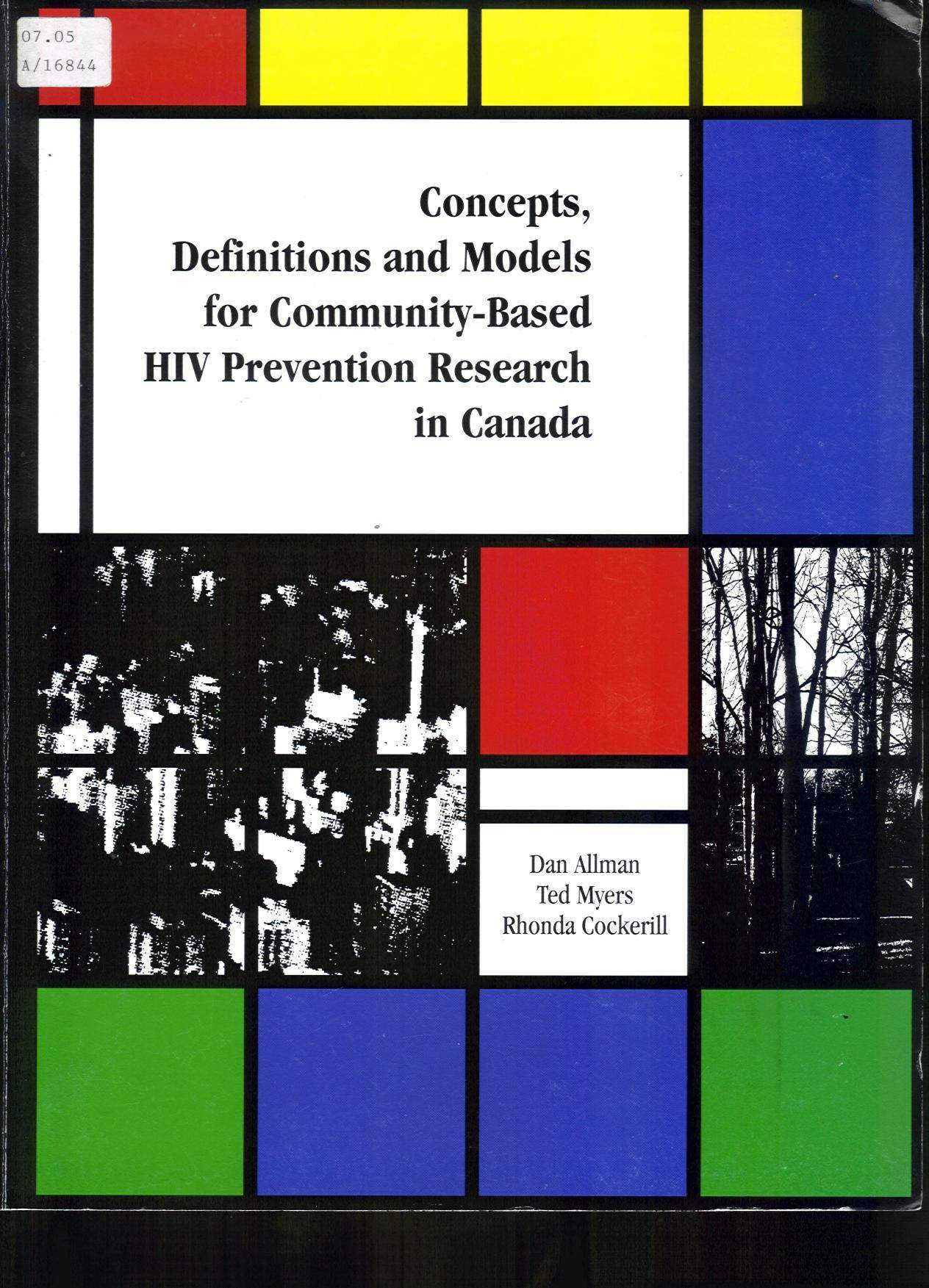 Concepts, Definitions and Models for Community-based HIV Prevention Research in Canada