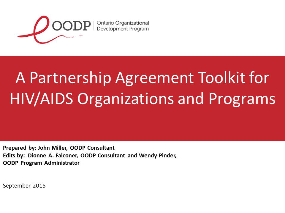 OODP Partnership Agreement Toolkit