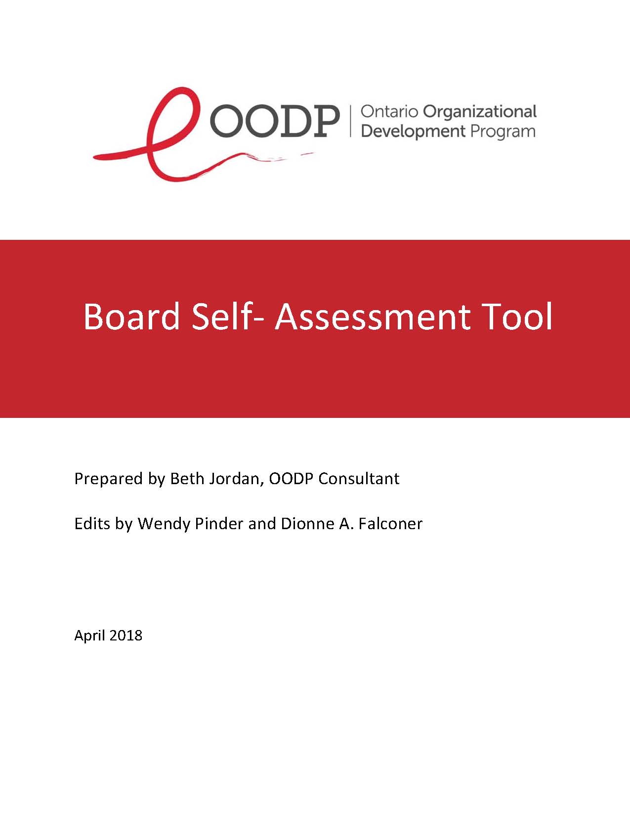 OODP Board Self Assessment Tool SAGE