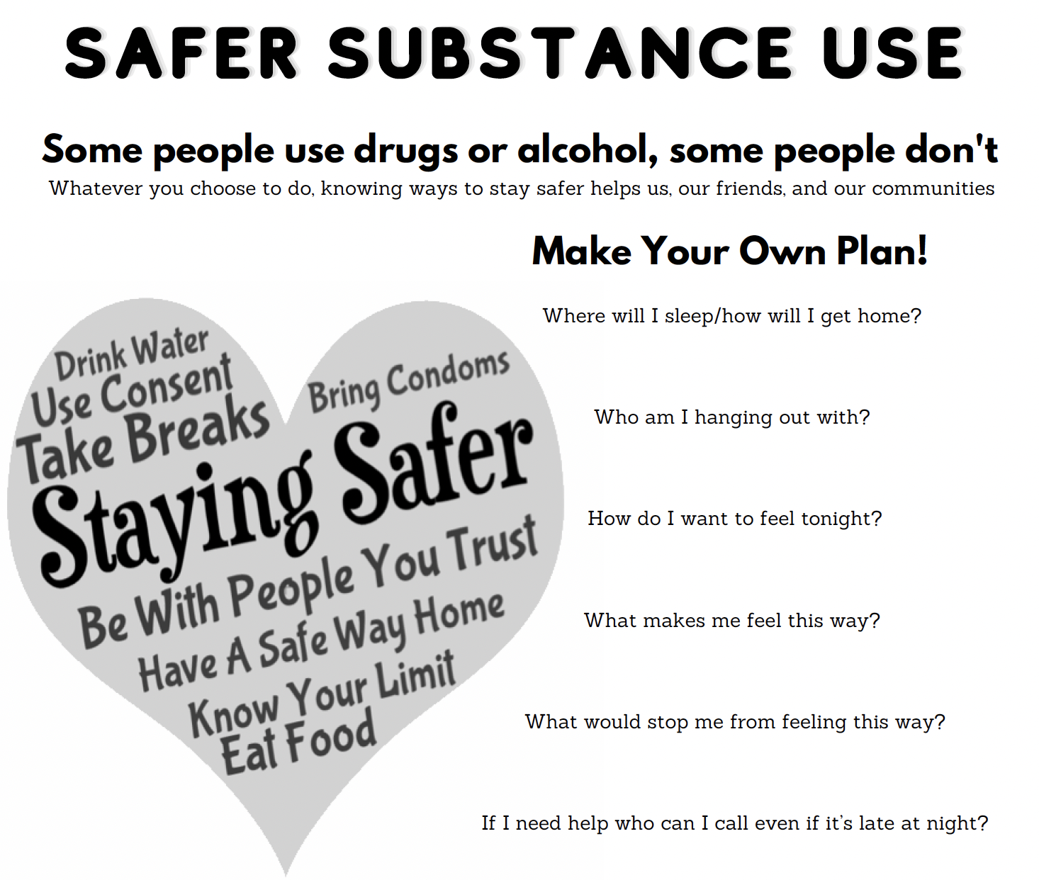 Safer Substance Use
